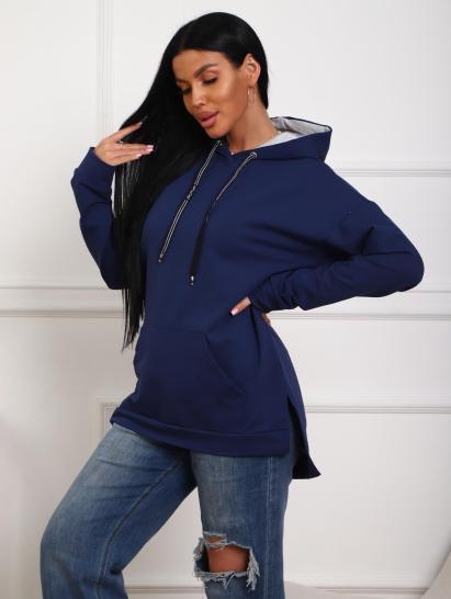 Толстовка футер с капюшоном (01074, индиго) - фото 10
