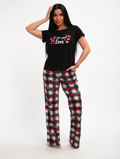 Пижама с брюками (01066, черный) - фото 16