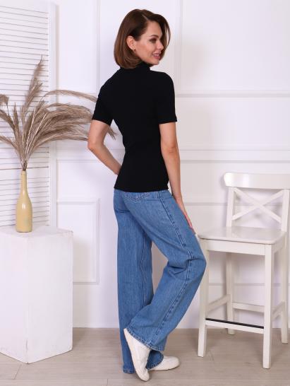 Водолазка женская, рибана с лайкрой (00837, черный) - фото 9