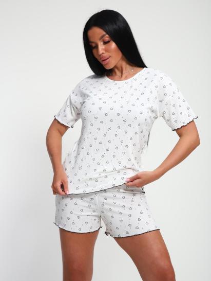 Пижама с шортами (01062, черный) - фото 7