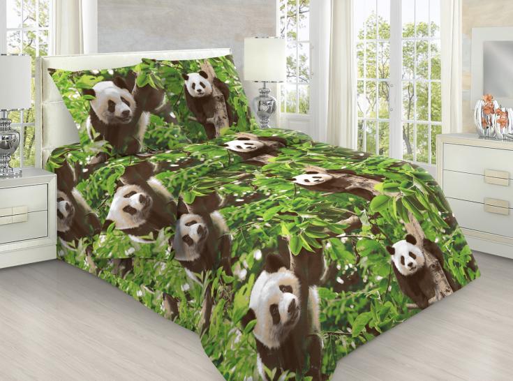 Пододеяльник Панды 3D Бязь - фото 1