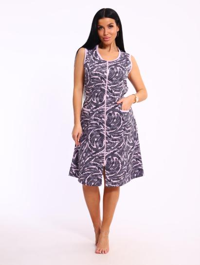 Халат на молнии с карманами (00993, розовый) - фото 15