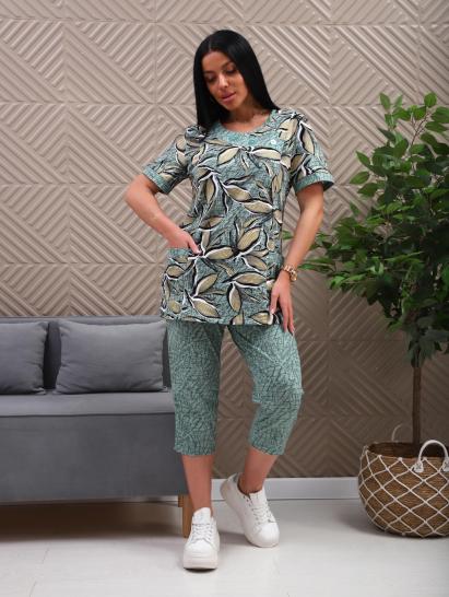 Костюм с бриджами (01070, зеленый) - фото 18