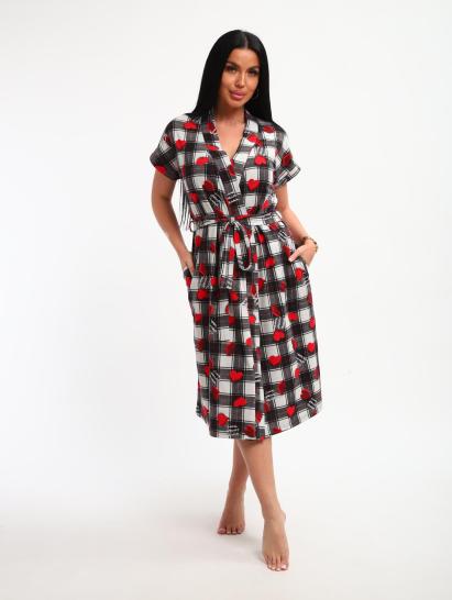 Пеньюар с сорочкой (01068, черный) - фото 18