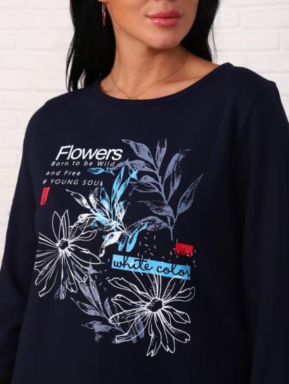 Костюм с брюками, футер с начесом, "Flowers" (876-1) - фото 2