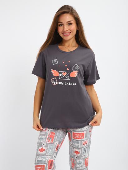 №246 Костюм с бриджами Костюм женский Серый - фото 1