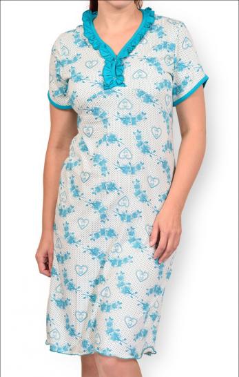 Сорочка двойного крашения с рюшей (235-10) - фото 2