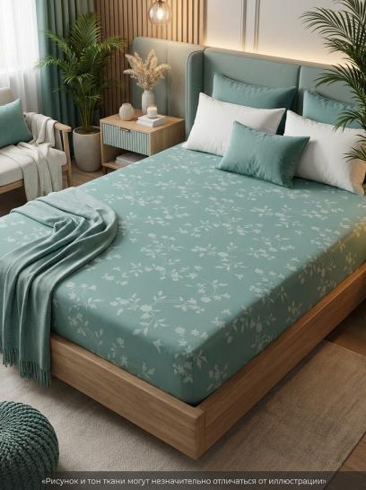 Простыня на резинке Акварель сатин - фото 1