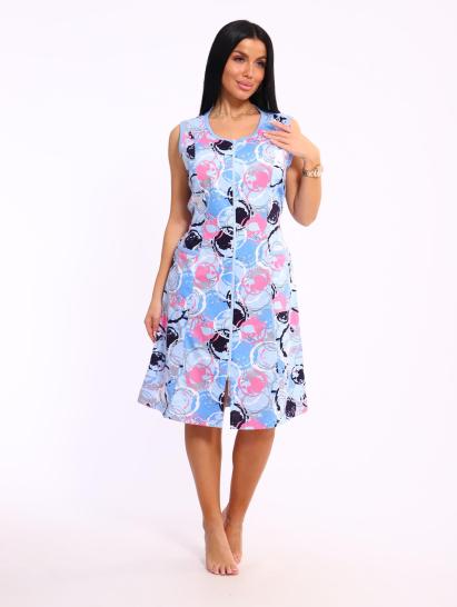 Халат на молнии с карманами (00993, голубой) - фото 15