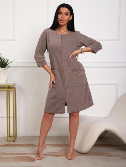 Халат махровый на молнии (01075, капучино) - фото 1