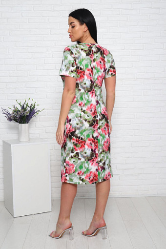 Платье вискоза (00992 вид 2, красный) - фото 2