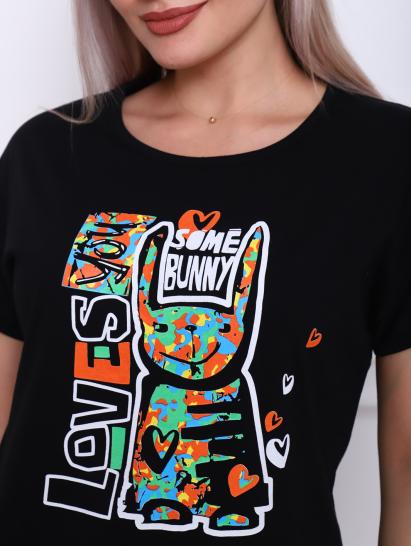 Костюм с брюками, принт, черный (896-1) - фото 2