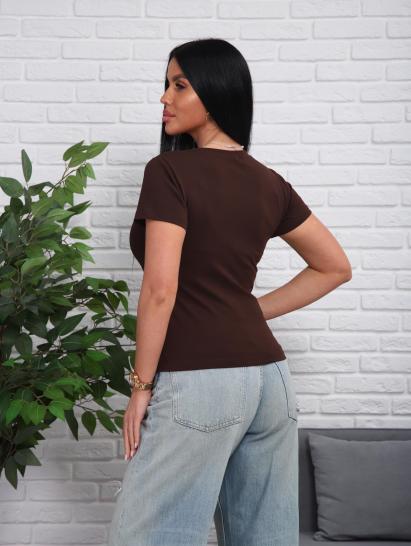 Футболка женская (01078, коричневый) - фото 2