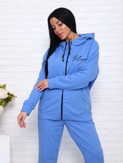 Костюм с брюками, футер с лайкрой 2-х нитка, голубой (907-12) - фото 7