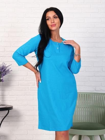 Сорочка из кулирки двойного крашения, бирюза (879-1) - фото 2