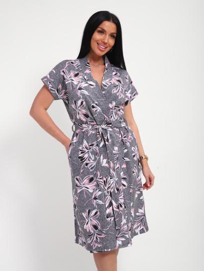 Халат женский запашной (01069, серый) - фото 8