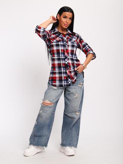 Рубашка на пуговицах (01058, синий) - фото 13