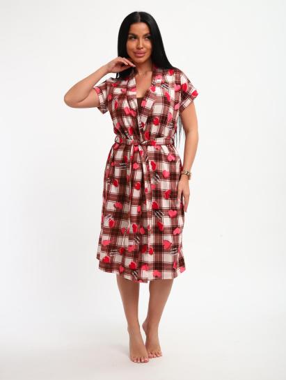 Пеньюар с сорочкой (01068, коричневый) - фото 22