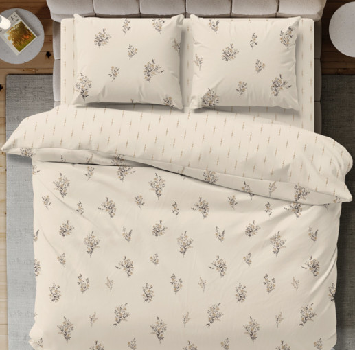 Комплект постельного белья Букетики поплин - фото 1