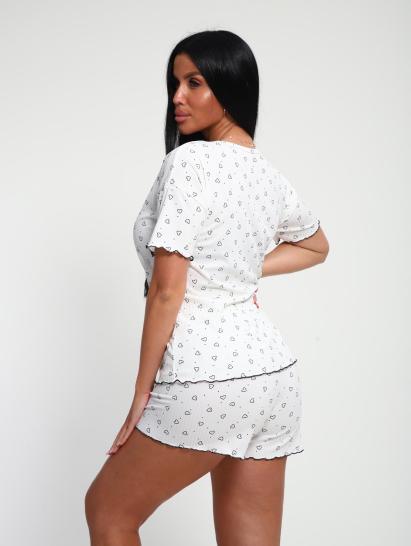 Пижама с шортами (01062, черный) - фото 9