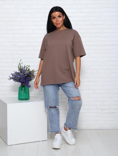 Футболка женская оверсайз (01004, капучино) - фото 18