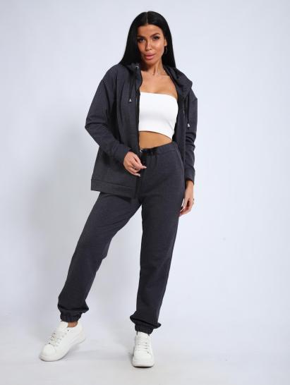 Костюм с брюками, футер с лайкрой 2-х нитка (00907, серый) - фото 15