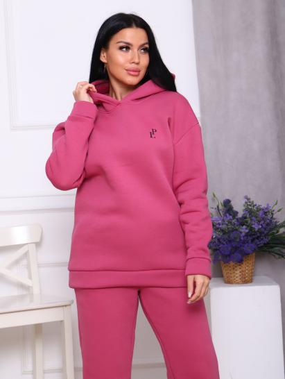 Костюм с брюками, футер с начесом 3-х нитка, брусника (799-18) - фото 6