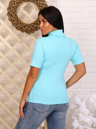 Водолазка женская, рибана с лайкрой (00837, светло-бирюзовый) - фото 4