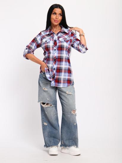 Рубашка на пуговицах (01058, голубой) - фото 17