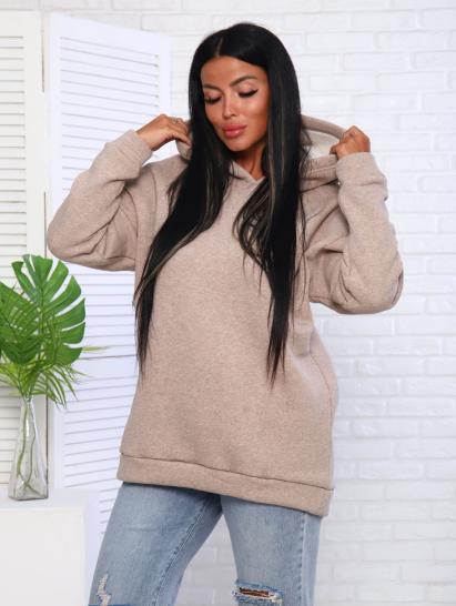 Толстовка с капюшоном, футер с начесом 3-х нитка, бежевый (888-4) - фото 6