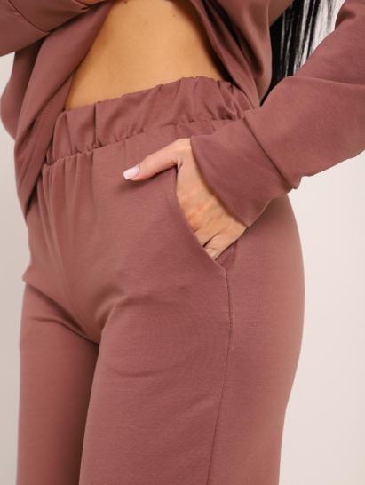 Костюм с капюшоном, футер с лайкрой (01045, коричневый) - фото 22