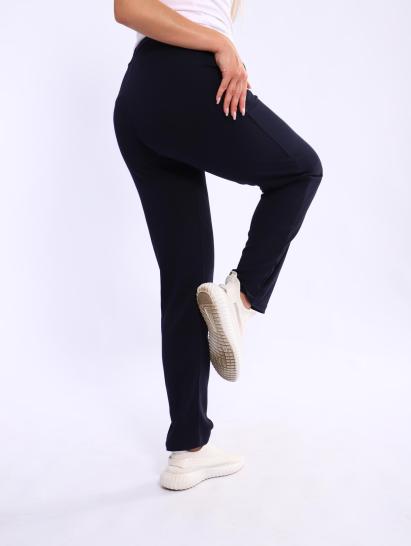 Брюки с карманами, интерлок (01034, темно-синий) - фото 4