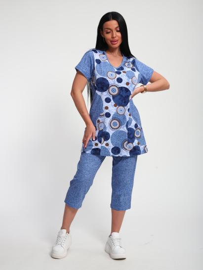 Костюм с бриджами (01072, голубой) - фото 18