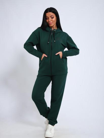 Костюм с брюками, футер с лайкрой 2-х нитка (00907, зеленый) - фото 21