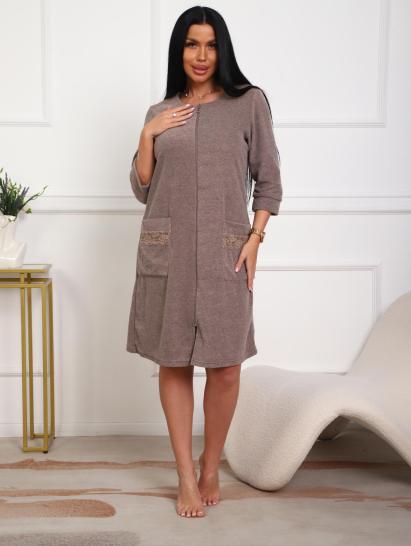 Халат махровый на молнии (01075, капучино) - фото 20