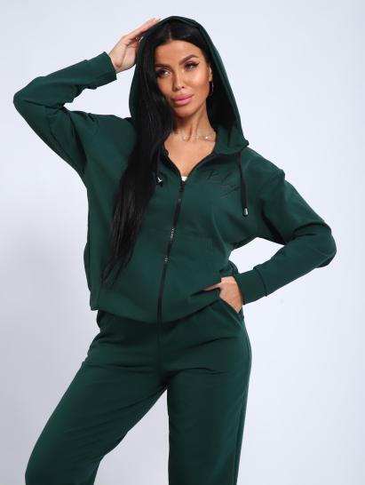 Костюм с брюками, футер с лайкрой 2-х нитка (00907, зеленый) - фото 3