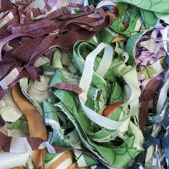 Ветошь полоски ширина 1-6 см х/б  3 кг - фото 4