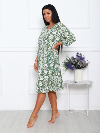 Халат махровый на молнии, зеленый (942-3) - фото 7