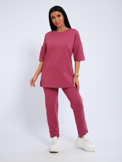 Костюм с брюками, футер с лайкрой (01048, сухая роза) - фото 13