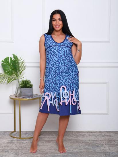 Халат женский на молнии с карманами, голубой (914-2) - фото 9