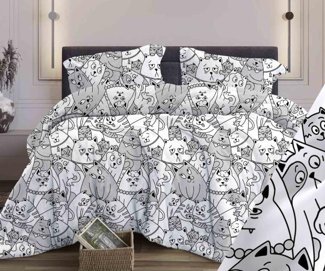 Комплект постельного белья Котовасия бязь - фото 1