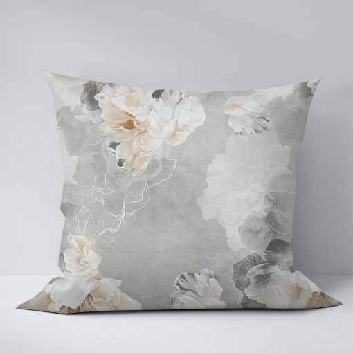 Наволочка Дымчатый пион (основа) сатин - фото 1