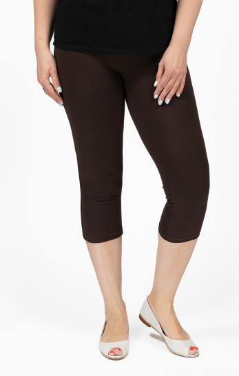 Бриджи трикотажные (01037, темно-коричневый) - фото 1
