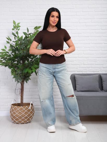 Футболка женская (01078, коричневый) - фото 9