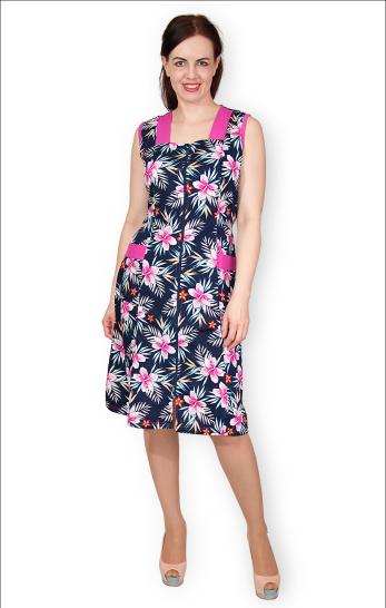 Сарафан на молнии с карманами (144-9) - фото 1