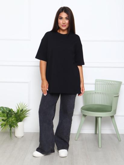 Футболка женская оверсайз (01004, черный) - фото 14