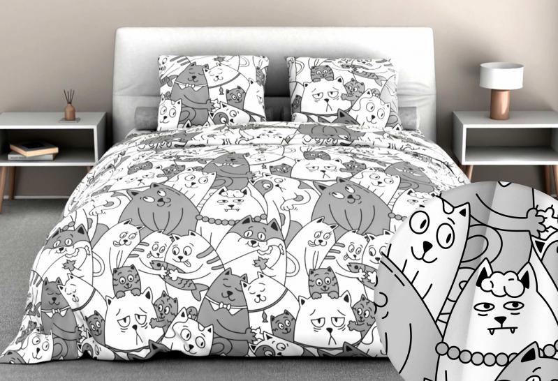 Пододеяльник Котовасия бязь - фото 1