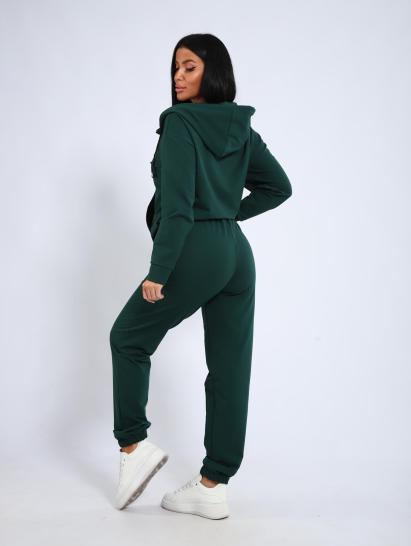 Костюм с брюками, футер с лайкрой 2-х нитка (00907, зеленый) - фото 4