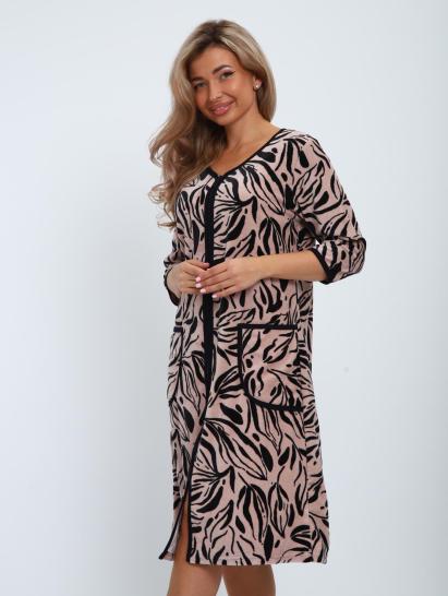 Халат велюровый на молнии (00941, капучино) - фото 5