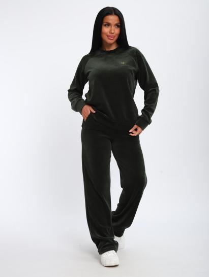 Костюм с брюками, велюровый (01065, хаки) - фото 15